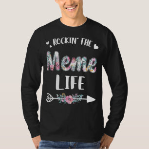 Rockin' The Meme Life Proud Grandma Moederdag T-shirt