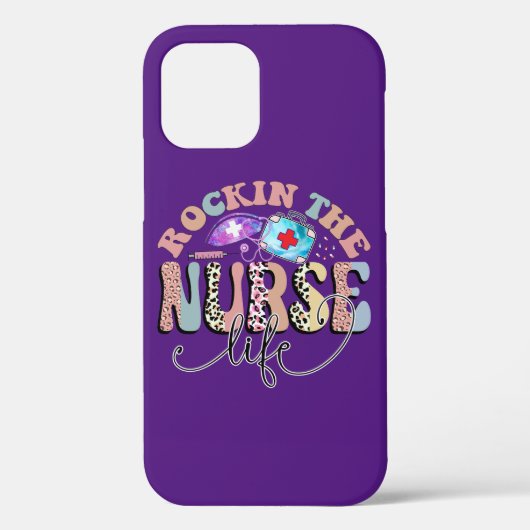 Rockin The Nurse Life, verpleegsters en verpleegku Case-Mate iPhone Case (Achterkant)