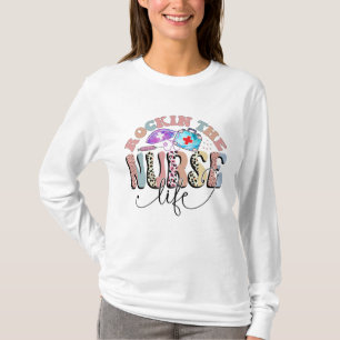 Rockin The Nurse Life, verpleegsters en verpleegku T-shirt