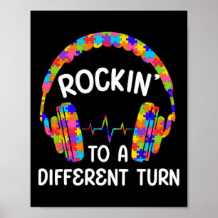 Rockin' To A Different Tune Autistisch Autisme Gam Poster