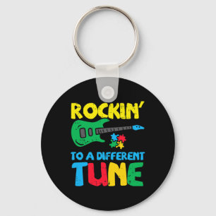 Rockin To Different Tune Guitar Autism Awareness M Sleutelhanger