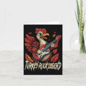Rockin' Turkey - Fun Musical Thanksgiving Guitar R Kaart (Voorkant)