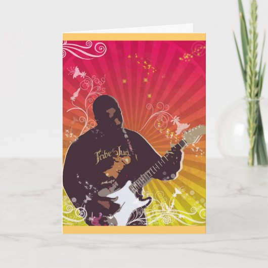 Rockin uit met papa kaart (Voorkant)