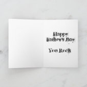 Rockin uit met papa kaart (Binnen)