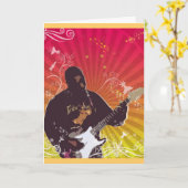 Rockin uit met papa kaart (Gele Bloem)