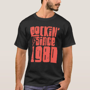 Rockin vanaf 1980 Classic Rock Music 1980 T-shirt