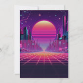 Rockin Vaporwave Feestje Kaart (Achterkant)