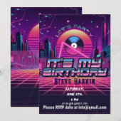 Rockin Vaporwave Feestje Kaart (Voorkant / Achterkant)