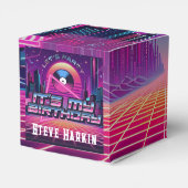 Rockin Vaporwave Party Bedankdoosjes (Achterkant)