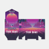 Rockin Vaporwave Party Bedankdoosjes (Uitgevouwen)