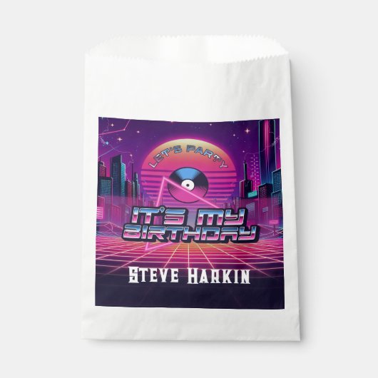 Rockin Vaporwave Party Bedankzakje (Voorkant)