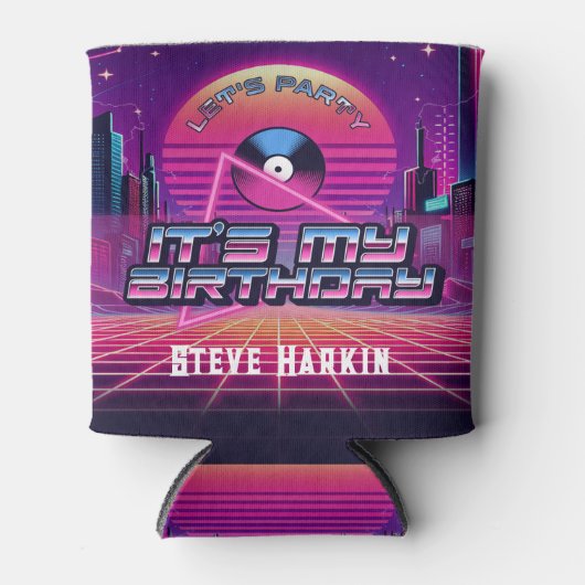 Rockin Vaporwave Party Blikjeskoeler (Voorkant)