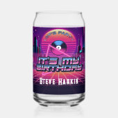 Rockin Vaporwave Party Blikvorm Glas (Voorkant)