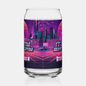 Rockin Vaporwave Party Blikvorm Glas (Links)