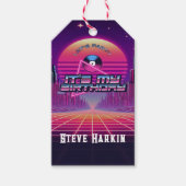 Rockin Vaporwave Party Cadeaulabel (Voorkant)