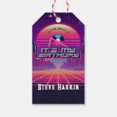 Rockin Vaporwave Party Cadeaulabel (Achterkant)