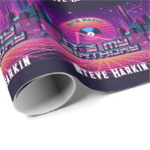 Rockin Vaporwave Party Cadeaupapier (Rol Hoek)