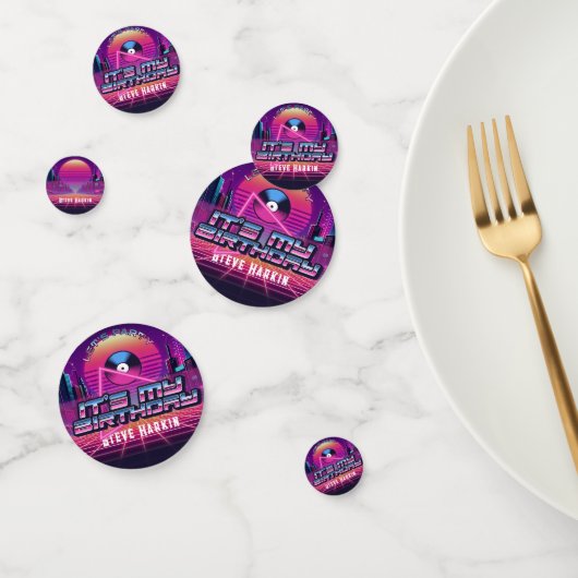 Rockin Vaporwave Party Confetti (Groep)