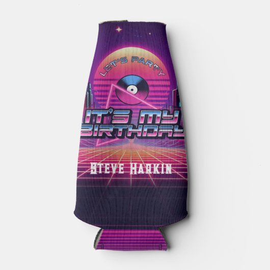 Rockin Vaporwave Party Flesjeskoeler (Voorkant)