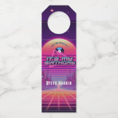 Rockin Vaporwave Party Flessenhanger (Achterkant)