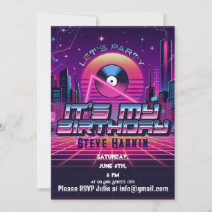 Rockin Vaporwave Party Kaart