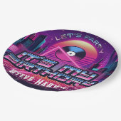 Rockin Vaporwave Party Papieren Bordje (Gekanteld)