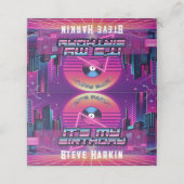 Rockin Vaporwave Party Plaatskaartje (Buitenkant ongevouwen)