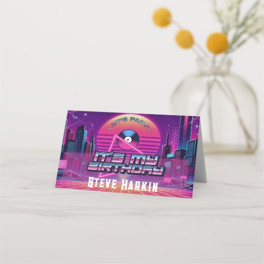 Rockin Vaporwave Party Plaatskaartje (Voorkant)