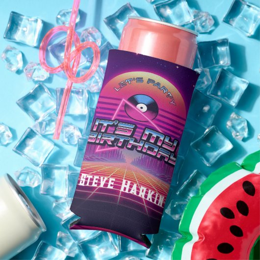 Rockin Vaporwave Party Seltzer Blikjeskoeler (Insitu Zomer)