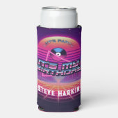 Rockin Vaporwave Party Seltzer Blikjeskoeler (Seltzer Voorkant)