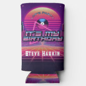 Rockin Vaporwave Party Seltzer Blikjeskoeler (Achterkant)