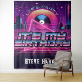 Rockin Vaporwave Party Wandkleed (In situ)