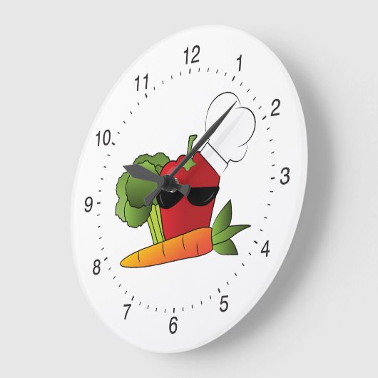 Rockin Veggies Funny Kitchen Grote Klok (Hoek)