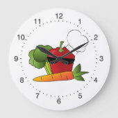 Rockin Veggies Funny Kitchen Grote Klok (Voorkant)