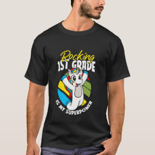 Rocking 1e klas terug naar school eenhoorn eerste t-shirt