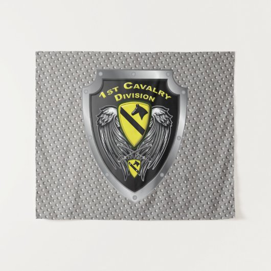 Rocking 1st Cavalry Division Wandkleed (Voorkant (horizontaal))