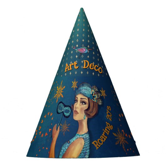 Rocking Art Deco Feesthoedjes (Voorkant)