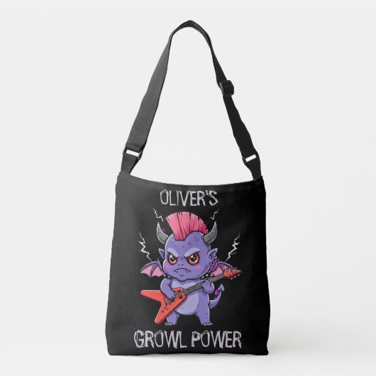 Rocking Baby Dragon - Growl Power Crossbody Tas (Voorkant)
