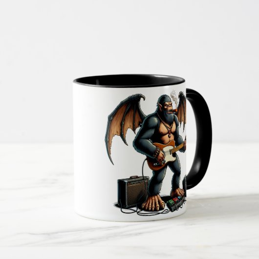 Rocking Bigfoot Shreds op gitaar Mok (Voorkant rechts)