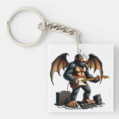 Rocking Bigfoot Shreds op gitaar Sleutelhanger (Voorkant)