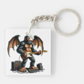 Rocking Bigfoot Shreds op gitaar Sleutelhanger (Achterkant)