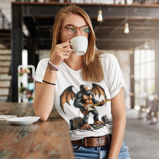 Rocking Bigfoot Shreds op gitaar T-shirt