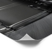 Rocking cat Poster _Cool black cat Rock Music (Hoek)