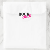 Rocking Chick Ronde Sticker (Tas)
