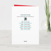 Rocking Christmas - Art Deco Radio (gepersonalisee Feestdagen Kaart (Achterkant)