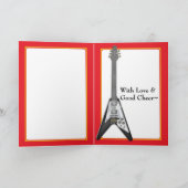 Rocking Christmas - Art Deco Radio (gepersonalisee Feestdagen Kaart (Binnen)