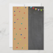 Rocking Climbing & Zwemmen Jongen Verjaardag Meisj Kaart (Achterkant)