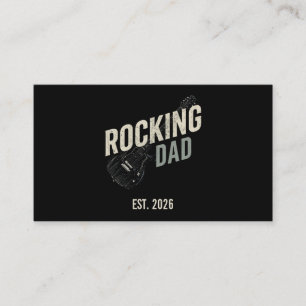 Rocking Dad Vintage Gitaar Zakelijke Kaart Visitekaartje