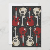 Rocking Good Time Rockstar Birthday Uitnodiging (Achterkant)