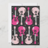 Rocking Good Time Rockstar Birthday Uitnodiging (Achterkant)